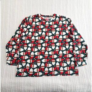 PJ Place Unisex‎ Christmas Santa 100% Cotton Top Pajama Size XXXL Comfort NWOT